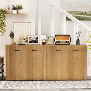 38" Buffet Modern Sideboard Cabinet with Storage-Natural
