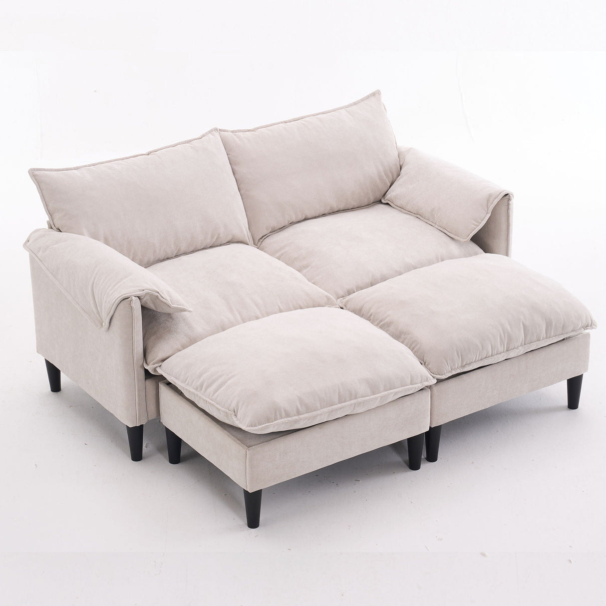 Convertible Combination Sofa With Footstools With Storage by Couch.com