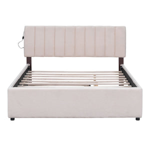 Upholstered Platform Bed With Trundle by Couch.com