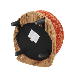 Yolanda - Round Upholstered Accent Ottoman by Couch.com