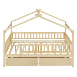 House Bed With 2 Drawers by Couch.com