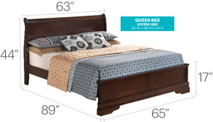 Sleigh Bed With Low Footboard by Couch.com