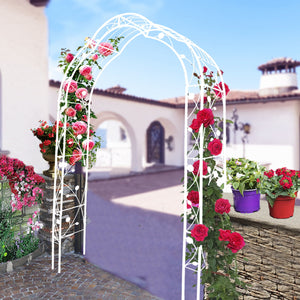 Metal Garden Arch Assemble Freely With 8 Styles Garden Arbor Trellis Climbing Plants Support Rose Arch by Couch.com