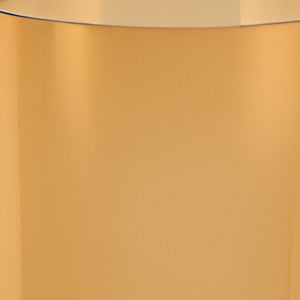 11" Amber And Clear Cylinder Lead Free Crystal Table Vase