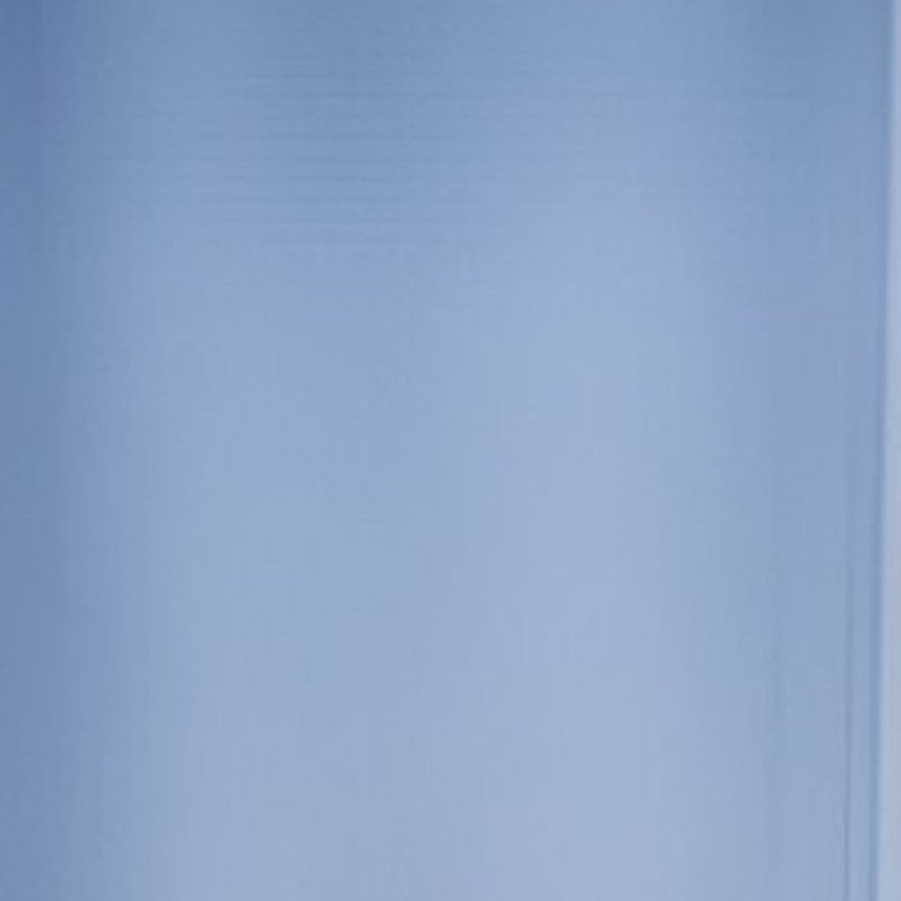 11" Blue And Clear Cylinder Crystal Glass Table Vase