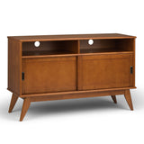 Draper - Handcrafted Mid Century Low TV Media Stand by Couch.com