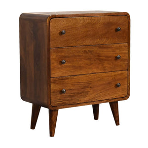 3 Drawer Mini Curved Chest by Couch.com