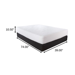 10.5" Hybrid Lux Memory Foam And Wrapped Coil Mattress Twin