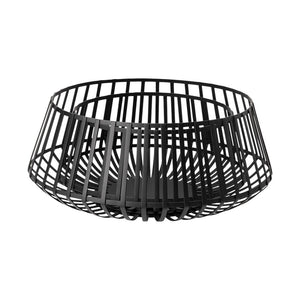 Set of Two Black Metal Decorative Bowl