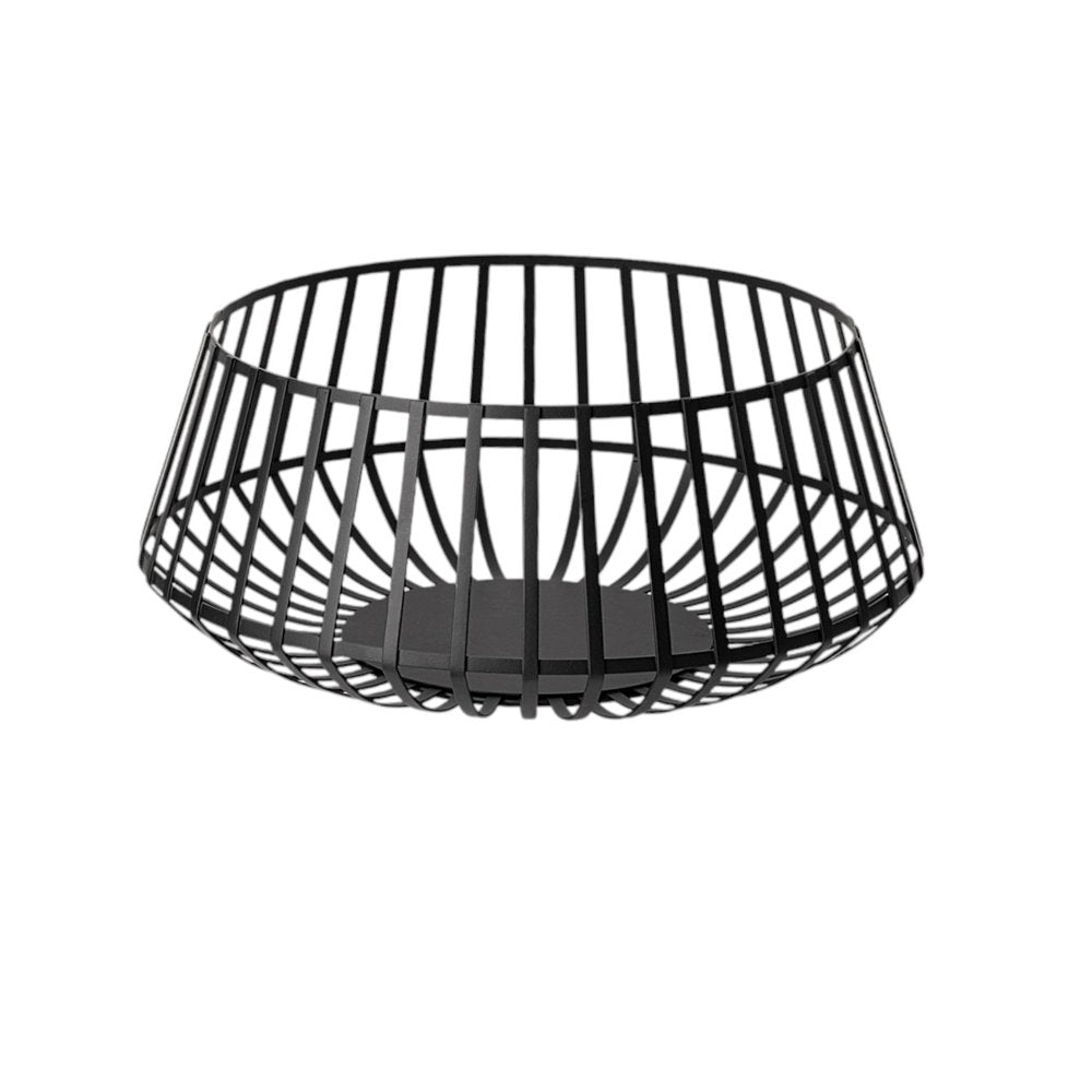 Set of Two Black Metal Decorative Bowl