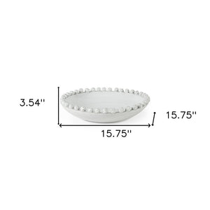 4" Off White Ceramic Tabletop Sculpture