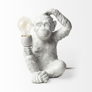 12" White Lamp Base LED