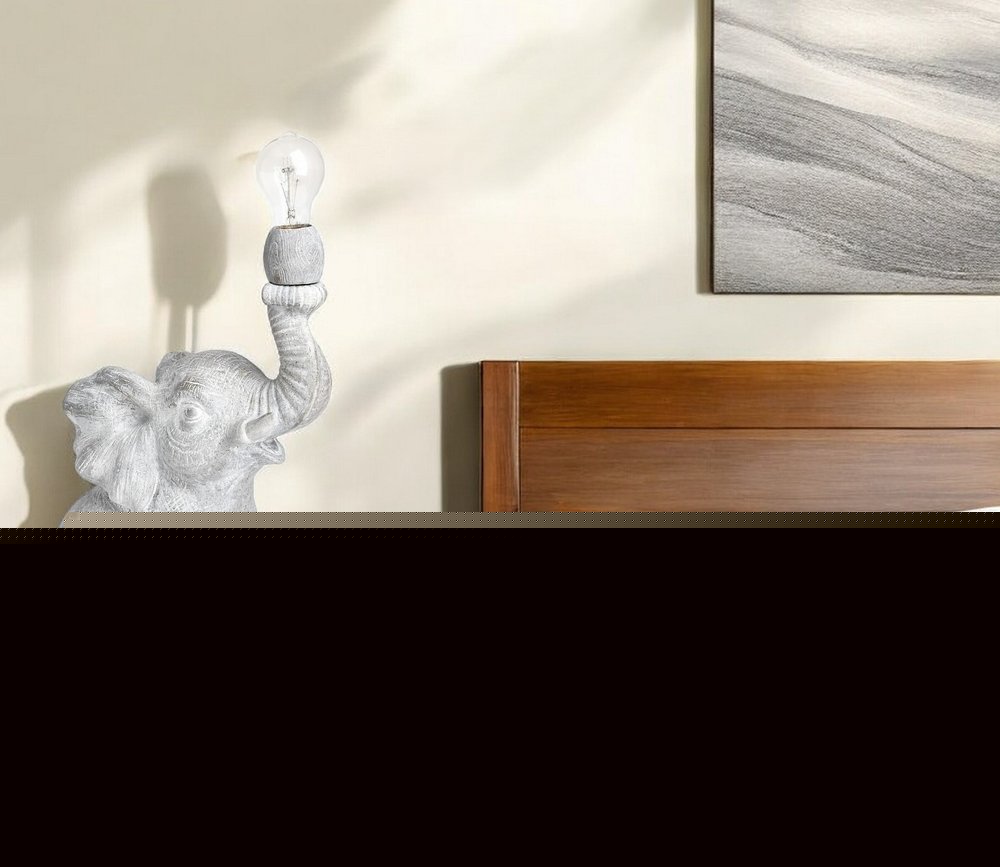 16" Gray Lamp Base LED