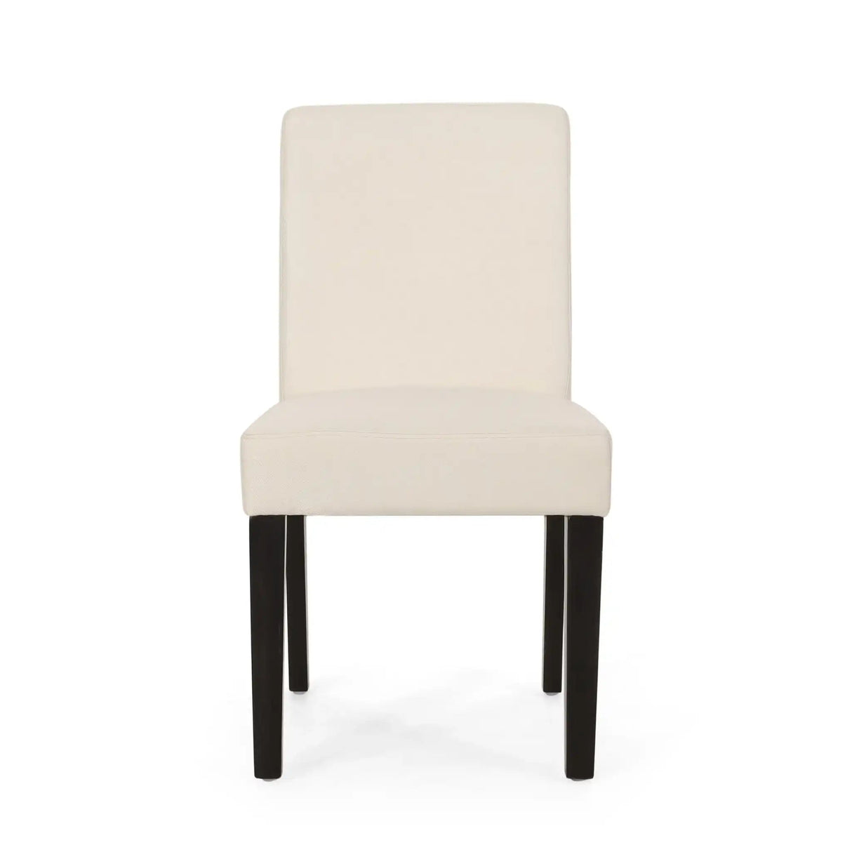 Contemporary Dining Chair With Upholstered Seating and Tapered Legs