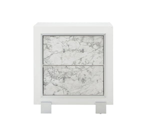 Skye - Marble Nightstand - White by Couch.com