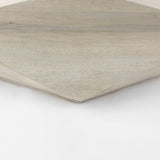 48" Natural Solid Wood Hexagon Lift Top Solid Coffee Table