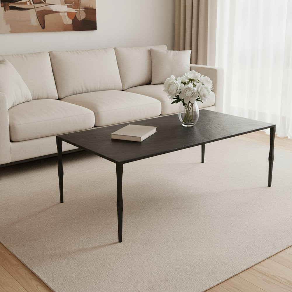 22" Black Iron Coffee Table