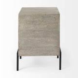 24" Brown Solid Wood Square End Table