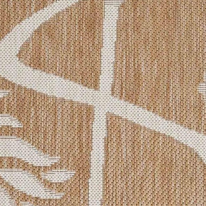 5' X 7' Beige Flamingo Indoor Outdoor Area Rug