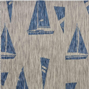 8' X 10' Gray Indoor Outdoor Area Rug