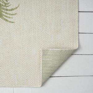 5' X 7' Beige Indoor Outdoor Area Rug