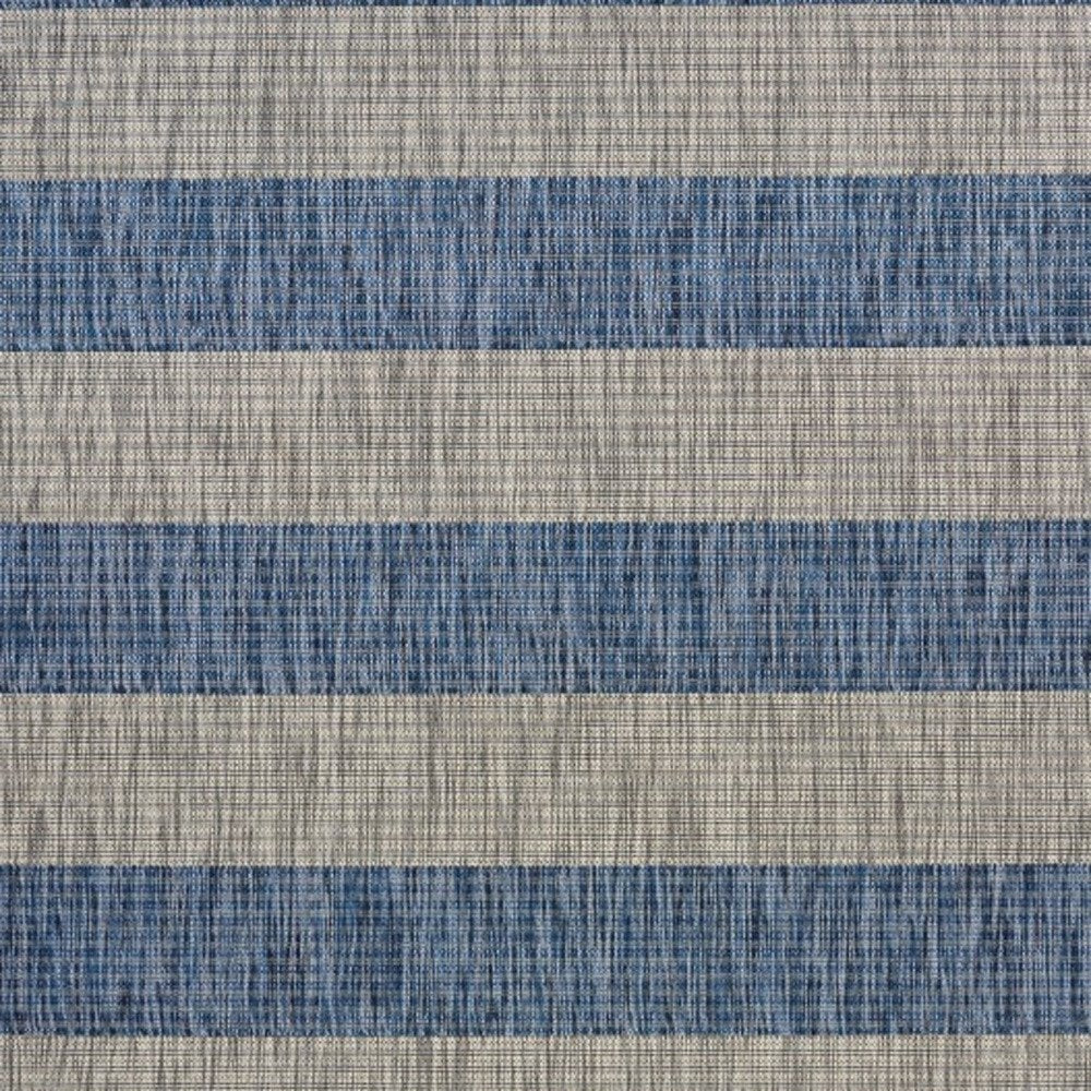 2' X 3' Blue And Gray Indoor Outdoor Area Rug