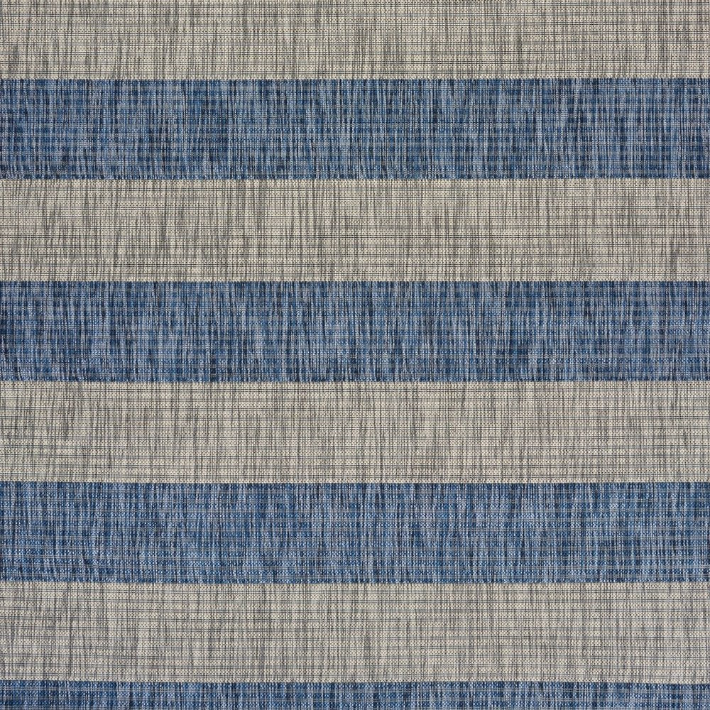 2' X 3' Blue And Gray Indoor Outdoor Area Rug