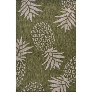 2' X 3' Green Indoor Outdoor Area Rug