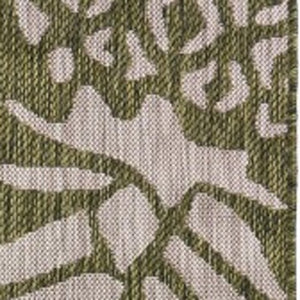 2' X 3' Green Indoor Outdoor Area Rug