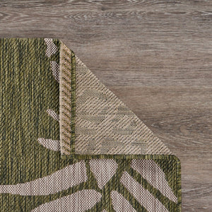 8' X 10' Green Indoor Outdoor Area Rug