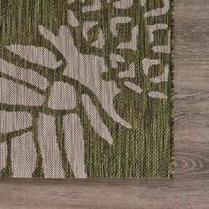 2' X 3' Green Indoor Outdoor Area Rug