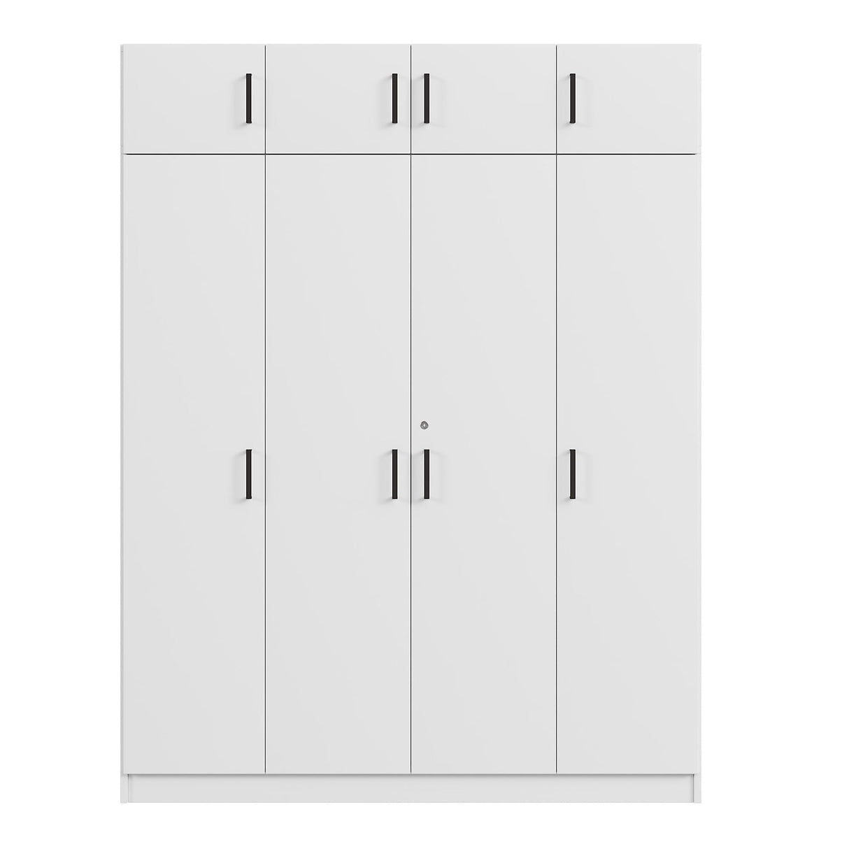 Contemporary 4 Door Wardrobe With 1 Drawer And Top Cabinet by Couch.com