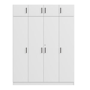 Contemporary 4 Door Wardrobe With 1 Drawer And Top Cabinet by Couch.com