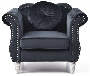 Chic Transitional Flared Arm Chair by Couch.com