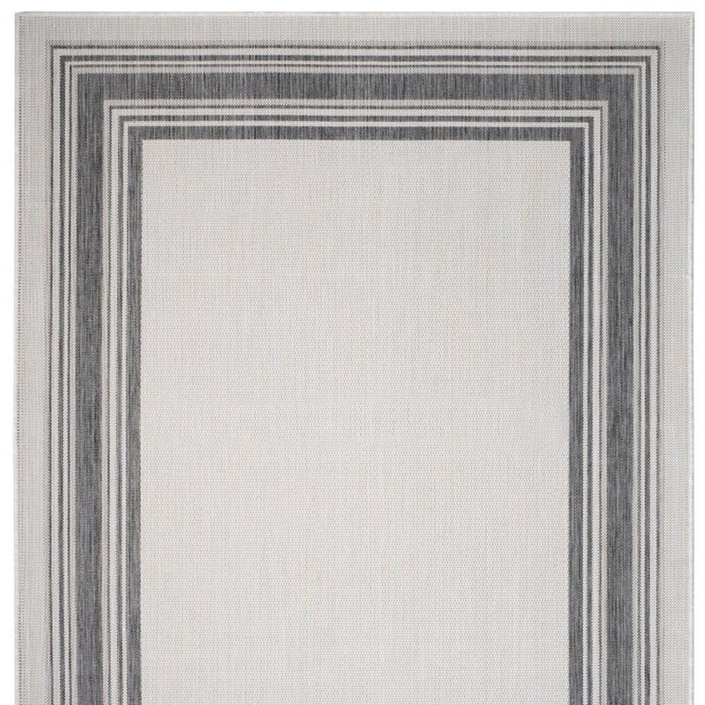 3' X 5' Gray Indoor Outdoor Area Rug