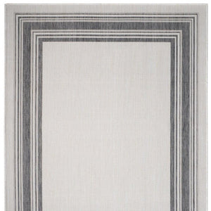 3' X 5' Gray Indoor Outdoor Area Rug