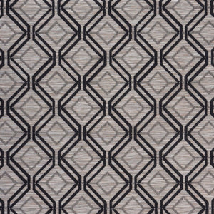 5' X 7' Black And Tan Indoor Outdoor Area Rug