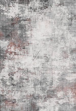 Toucan - Washable Non - Slip Area Rug - Ivory / Dark Gray by Couch.com