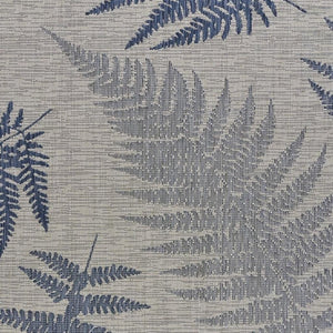 5' X 7' Blue And Gray Indoor Outdoor Area Rug