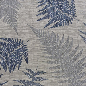 5' X 7' Blue And Gray Indoor Outdoor Area Rug