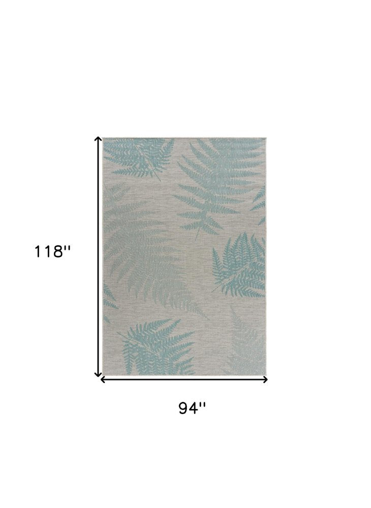 5' X 7' Gray Indoor Outdoor Area Rug
