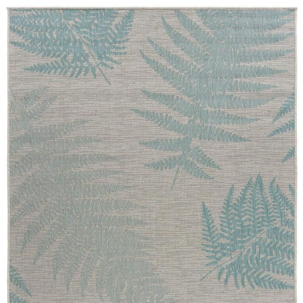 5' X 7' Gray Indoor Outdoor Area Rug
