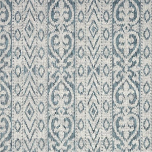 5' X 8' Blue And White Indoor Outdoor Area Rug