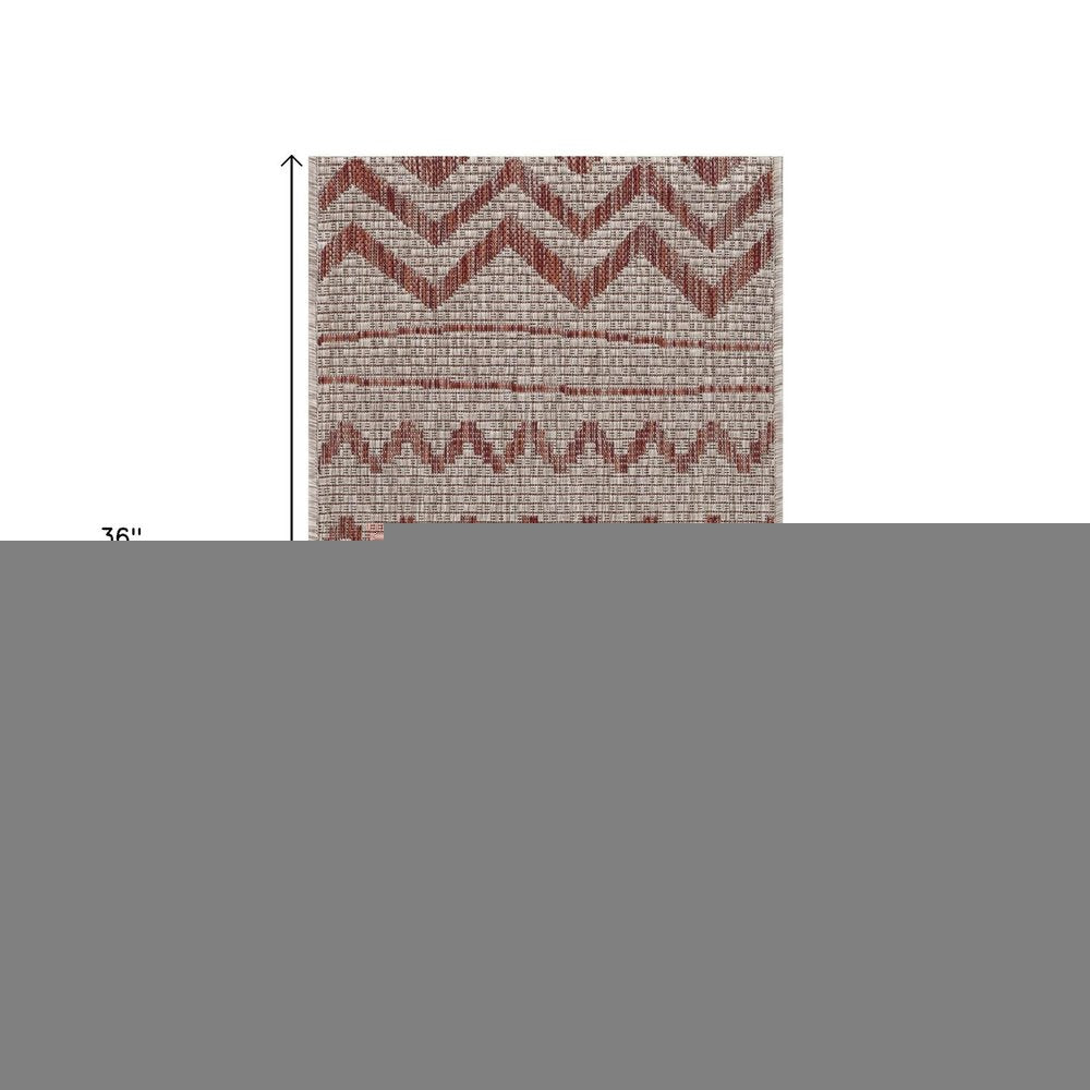 2' X 3' Beige Indoor Outdoor Area Rug