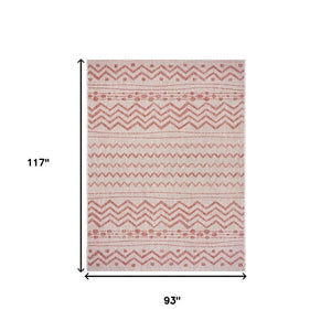 5' X 8' Beige Indoor Outdoor Area Rug