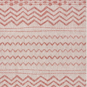 5' X 8' Beige Indoor Outdoor Area Rug