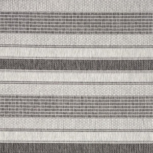 2' X 3' Gray And Black Indoor Outdoor Area Rug