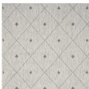 5' X 8' Blue And Gray Indoor Outdoor Area Rug