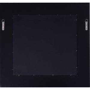 28" Clear Square Glass Framed Accent Mirror
