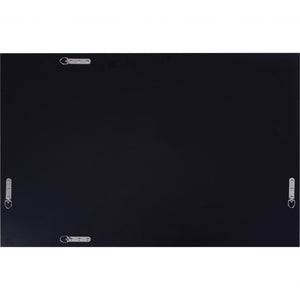 35" Gray Glass Framed Accent Mirror